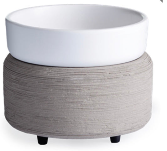 Grey and White Candle Warmer